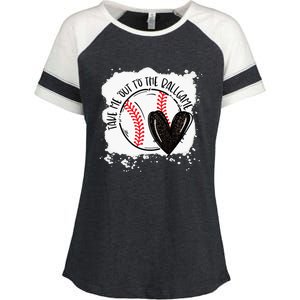 Ball Heart Take Me Out To Ball Game Ball Season .Png Enza Ladies Jersey Colorblock Tee