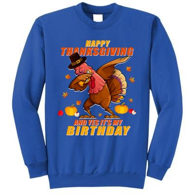 Birthday Happy Thanksgiving Dabbing Turkey Dab Gift Sweatshirt