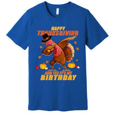 Birthday Happy Thanksgiving Dabbing Turkey Dab Gift Premium T-Shirt