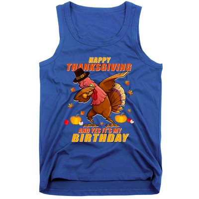 Birthday Happy Thanksgiving Dabbing Turkey Dab Gift Tank Top