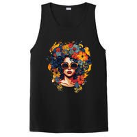 Black History T Shrits For Wo Afro Flower Hair Juneteenth PosiCharge Competitor Tank