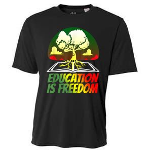 Black History T Shirts For Women Men Education Is Freedom Cooling Performance Crew T-Shirt