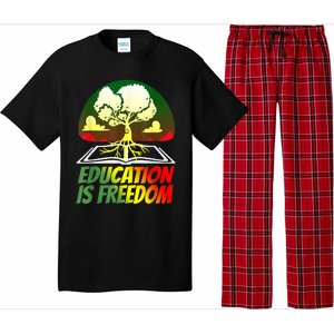 Black History T Shirts For Women Men Education Is Freedom Pajama Set