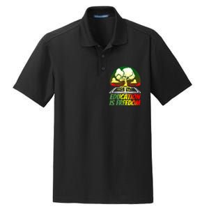 Black History T Shirts For Women Men Education Is Freedom Dry Zone Grid Polo