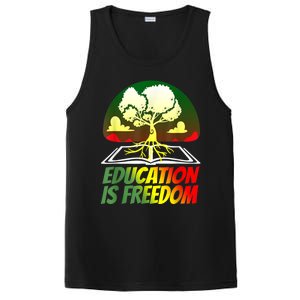 Black History T Shirts For Women Men Education Is Freedom PosiCharge Competitor Tank