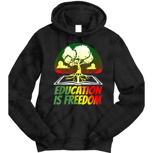 Black History T Shirts For Women Men Education Is Freedom Tie Dye Hoodie