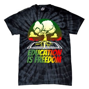 Black History T Shirts For Women Men Education Is Freedom Tie-Dye T-Shirt