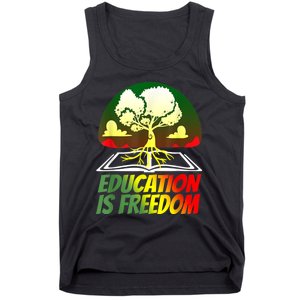 Black History T Shirts For Women Men Education Is Freedom Tank Top