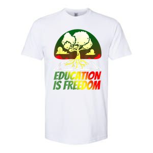 Black History T Shirts For Women Men Education Is Freedom Softstyle CVC T-Shirt