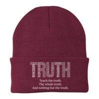 Black History Teach The Truth The Whole Truth And Nothing But The Truth Beanie
