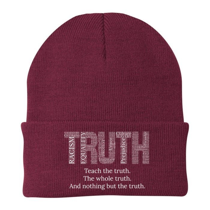 Black History Teach The Truth The Whole Truth And Nothing But The Truth Beanie