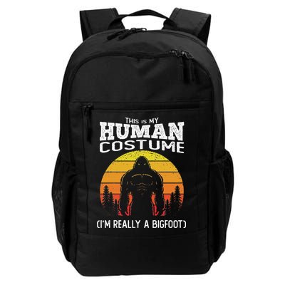 Bigfoot Halloween This Is My Human Costume Im A Bigfoot Backpack