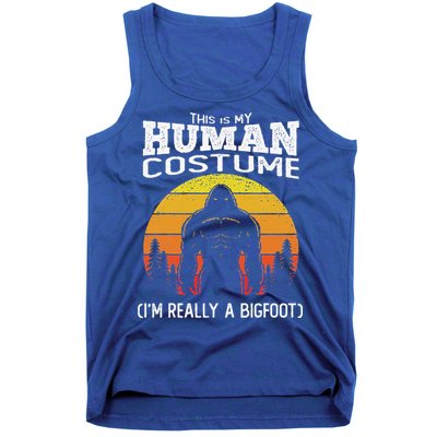 Bigfoot Halloween This Is My Human Costume Im A Bigfoot Tank Top