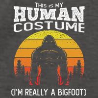Bigfoot Halloween This Is My Human Costume Im A Bigfoot Vector Backpack