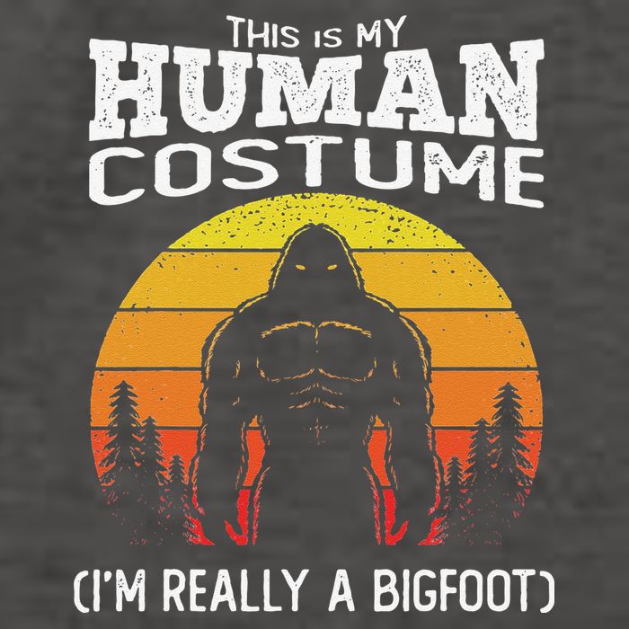Bigfoot Halloween This Is My Human Costume Im A Bigfoot Vector Backpack