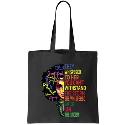 Black History T For Women I Am The Storm Juneteenth Bag