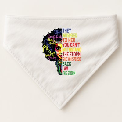 Black History T For Women I Am The Storm Juneteenth USA-Made Doggie Bandana