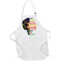 Black History T For Women I Am The Storm Juneteenth Full-Length Apron With Pockets