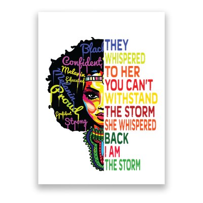 Black History T For Women I Am The Storm Juneteenth Poster