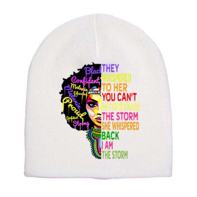 Black History T Shirts For Women I Am The Storm Juneteenth Short Acrylic Beanie