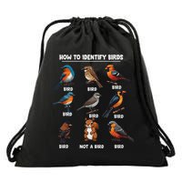 Bird How To Identify Birds Birds Lovers Watching Drawstring Bag