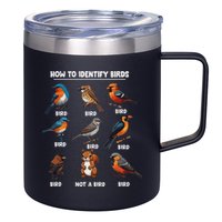 Bird How To Identify Birds Birds Lovers Watching 12oz Stainless Steel Coffee Mug