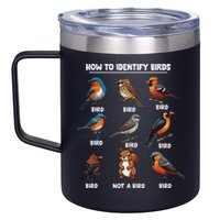Bird How To Identify Birds Birds Lovers Watching 12oz Stainless Steel Coffee Mug