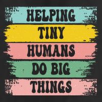 Brushstroke Helping Tiny Humans Do Big Things Speed Teacher Golf Towel
