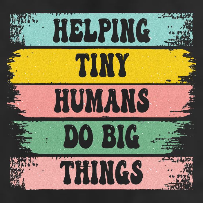 Brushstroke Helping Tiny Humans Do Big Things Speed Teacher Golf Towel