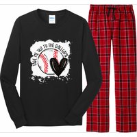 Ball Heart Take Me Out To Ball Game Ball Season Long Sleeve Pajama Set