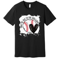 Ball Heart Take Me Out To Ball Game Ball Season Premium T-Shirt