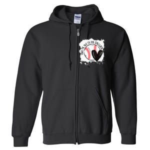 Ball Heart Take Me Out To Ball Game Ball Season Full Zip Hoodie