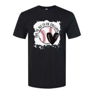 Ball Heart Take Me Out To Ball Game Ball Season Softstyle CVC T-Shirt