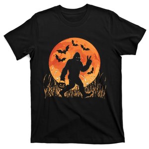 Bigfoot Halloween Trick Or Treat Rock On Sasquatch Graphic T-Shirt