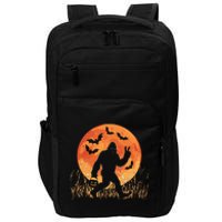 Bigfoot Halloween Trick Or Treat Rock On Sasquatch Graphic Impact Tech Backpack