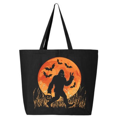 Bigfoot Halloween Trick Or Treat Rock On Sasquatch Graphic 25L Jumbo Tote