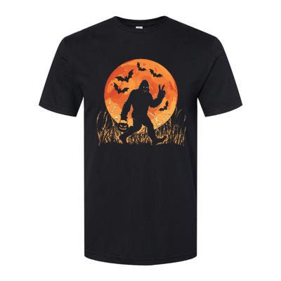 Bigfoot Halloween Trick Or Treat Rock On Sasquatch Graphic Softstyle CVC T-Shirt