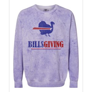 Billsgiving Happy Thanksgiving Chicken American Football Colorblast Crewneck Sweatshirt