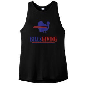 Billsgiving Happy Thanksgiving Chicken American Football Ladies PosiCharge Tri-Blend Wicking Tank