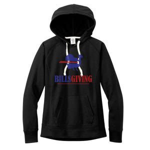 Billsgiving Happy Thanksgiving Chicken American Football Women's Fleece Hoodie