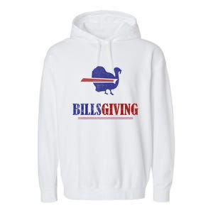 Billsgiving Happy Thanksgiving Chicken American Football Garment-Dyed Fleece Hoodie