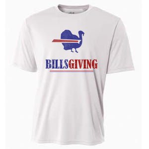 Billsgiving Happy Thanksgiving Chicken American Football Cooling Performance Crew T-Shirt