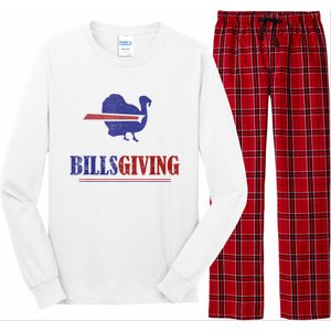 Billsgiving Happy Thanksgiving Chicken American Football Long Sleeve Pajama Set