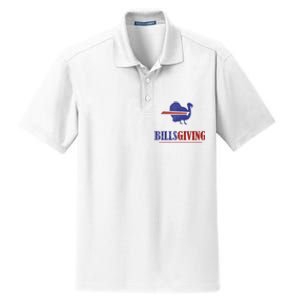 Billsgiving Happy Thanksgiving Chicken American Football Dry Zone Grid Polo