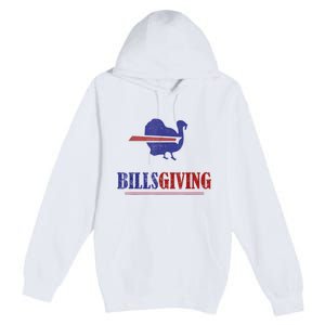 Billsgiving Happy Thanksgiving Chicken American Football Premium Pullover Hoodie