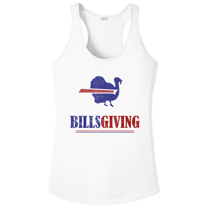 Billsgiving Happy Thanksgiving Chicken American Football Ladies PosiCharge Competitor Racerback Tank