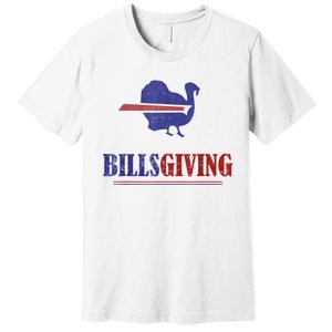 Billsgiving Happy Thanksgiving Chicken American Football Premium T-Shirt