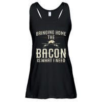 Bringing Home The Bacon Is What I Need Wild Hog Hunter Ladies Essential Flowy Tank