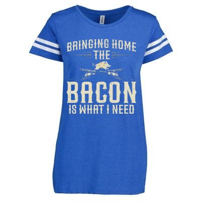 Bringing Home The Bacon Is What I Need Wild Hog Hunter Enza Ladies Jersey Football T-Shirt