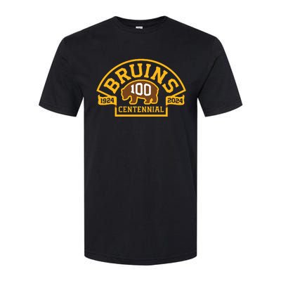 Bruins Hockey Team 100th Season Hockey 2024 Softstyle CVC T-Shirt